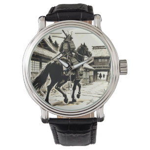 Epic Samurai Rider Manga Art Print Armbandsur