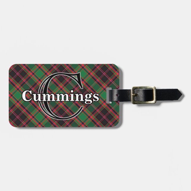 Epic Scotland Klan Cumming Hunting Tartan Bagagebricka (Horisontell Framsida)