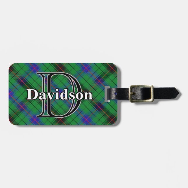 Epic Scotland Klan Davidson Tartan Bagagebricka (Horisontell Framsida)