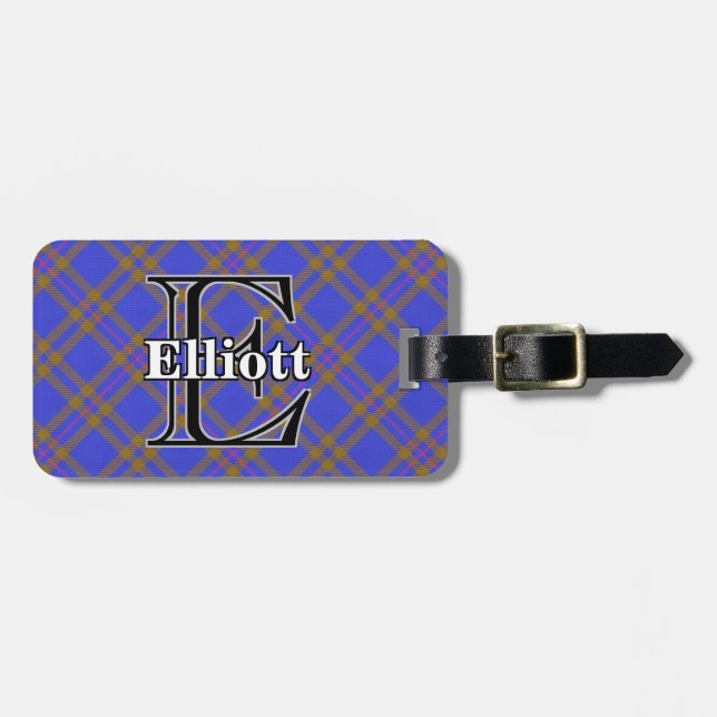 Epic Scotland Klan Elliot Elliott Tartan Bagagebricka (Horisontell Framsida)