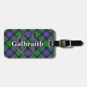 Epic Scotland Klan Galbraith Tartan Bagagebricka