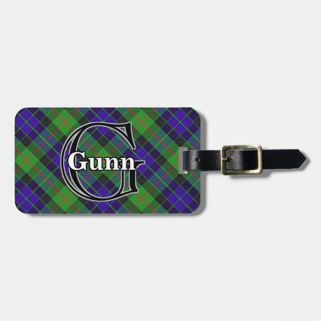 Epic Scotland Klan Gunn Tartan Bagagebricka (Horisontell Framsida)