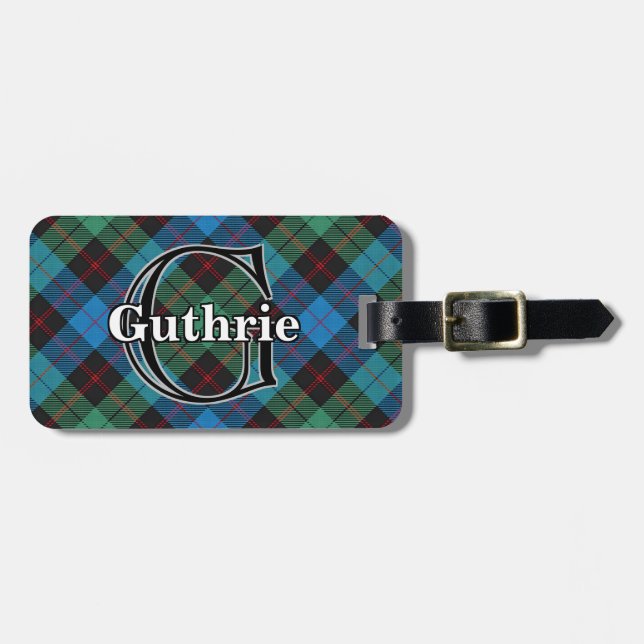 Epic Scotland Klan Guthrie Tartan Bagagebricka (Horisontell Framsida)