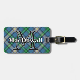 Epic Scotland Klan MacDowall Tartan Bagagebricka