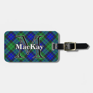 Epic Scotland Klan MacKay Tartan Bagagebricka