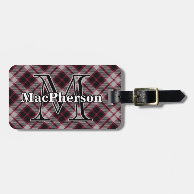 Epic Scotland Klan MacPherson Tartan Bagagebricka (Horisontell Framsida)