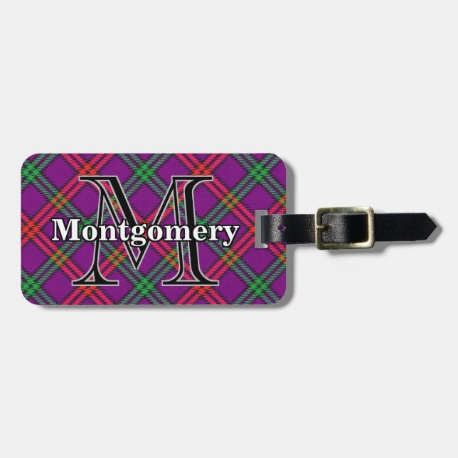 Epic Scotland Klan Montgomery Tartan Bagagebricka (Horisontell Framsida)