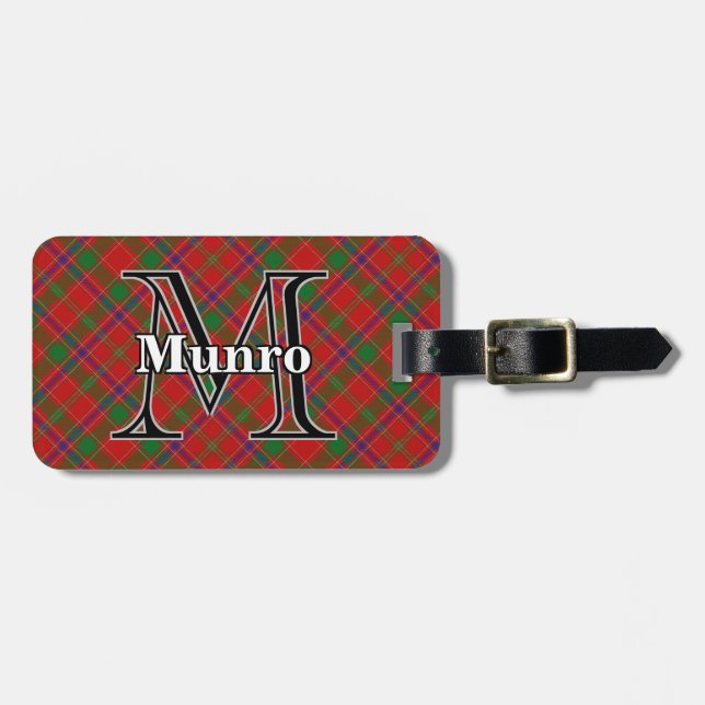 Epic Scotland Klan Munro Tartan Bagagebricka (Horisontell Framsida)