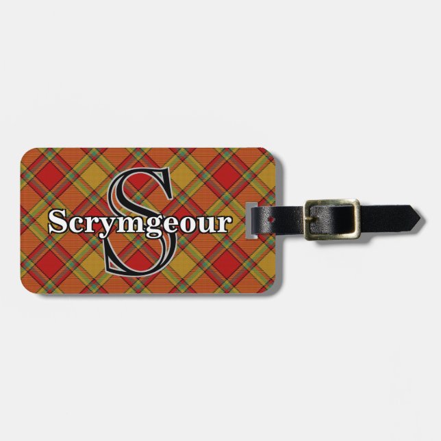 Epic Scotland Klan Scrymgeour Tartan Bagagebricka (Horisontell Framsida)