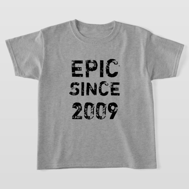 Epic sedan 2009 Tonåring Birthday T-Shirt (Laydown)