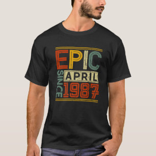 Epic Sedan april 1987 Vintage Manar Kvinnor 35e Bi T Shirt
