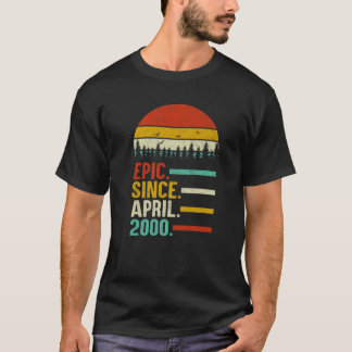 Epic sedan april 2000 20:e födelsedagen 20 år gamm t shirt