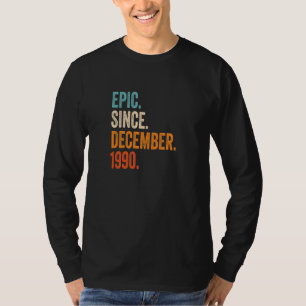 Epic sedan december 1990 32:a födelsedagen t shirt