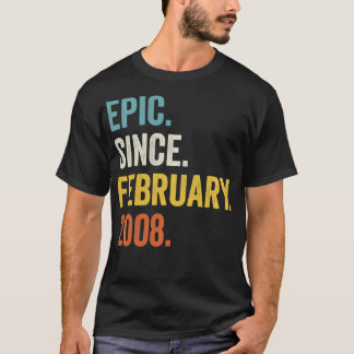 Epic sedan februari 2008 14:e födelsedagseftermidd t shirt