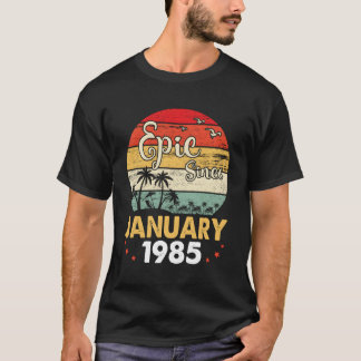 Epic sedan januari 1985 Grattis på födelsedagen 36 T Shirt