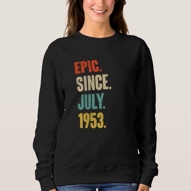 Epic sedan juli 1953 69 år gammal 69:e födelsedage t shirt (Framsida)