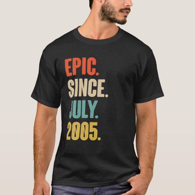 Epic Sedan juli 2005 - 16 juli - födelsedagsgåva f T Shirt (Framsida)