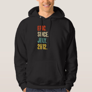 Epic sedan juli 2012 10 år gammal 10:e födelsedage hoodie