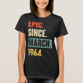 Epic sedan mars 1964 Födelsedag 59:e Dekorationen T Shirt