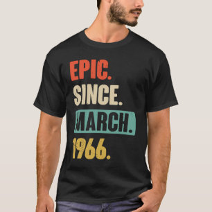 Epic sedan mars 1966 Födelsedag 57:e Dekorationen T Shirt
