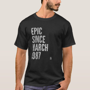 EPIC SEDAN MARS 1987 35e Birthday T Shirt