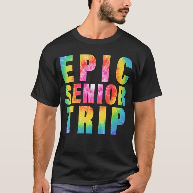 Epic Senior Resa 2023 Tie Dye Matching Class of T Shirt (Framsida)