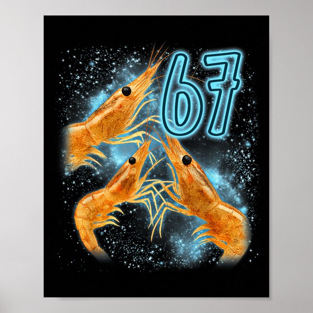 Epic Seven Six Sarcastic Lover Shrimp 67 Seafood Poster (Framsidan)