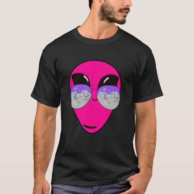 Epic Shades Alien Head Design T Shirt (Framsida)