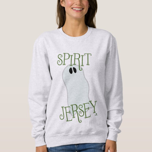 Epic Spirit Jersey Halloween Thmet Ghost Art T Shirt (Framsida)