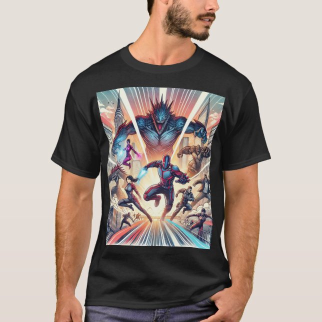 Epic Superassistance Showdown T-Shirt (Framsida)