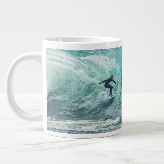 Epic Surfing Wave Jumbo Mugg (Vänster)