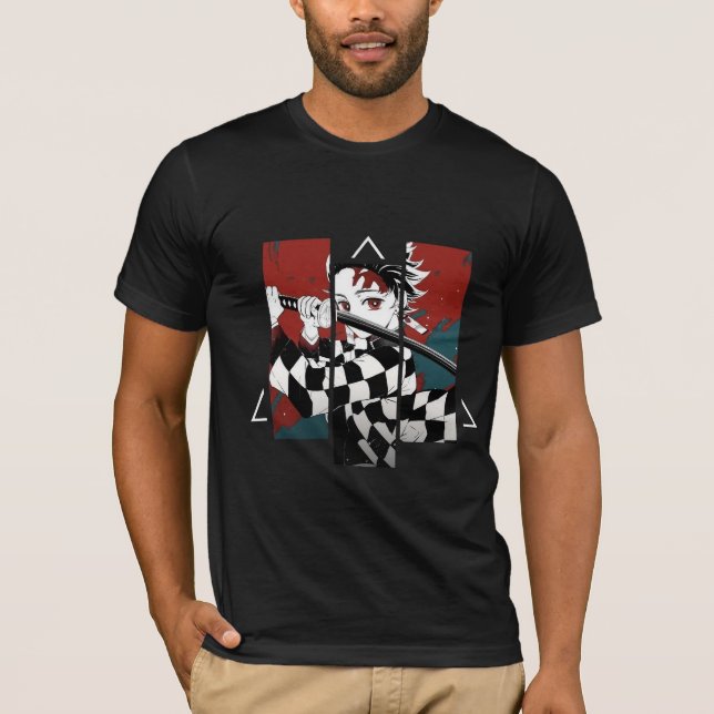 Epic Tanjiro Kamado - Demon Sayer Hero T Shirt (Framsida)