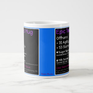 Epic Tea Mugg tryckte båda sidor Jumbo Mugg