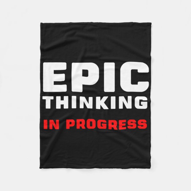 Epic Thinking In Progress Big Ideas Introvert Game Fleecefilt (Framsidan)