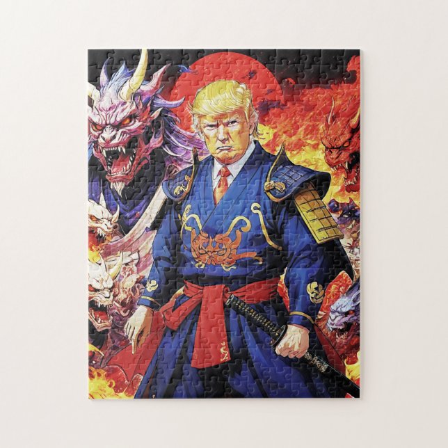 Epic Trump Samurai Anime Pussel (Vertikal)
