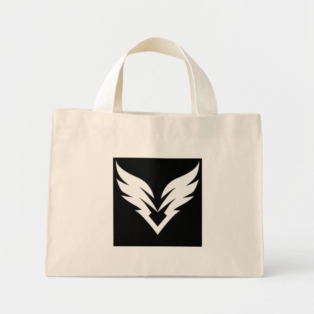 "Epic Wings" Tote Bag Mini Tygkasse (Framsidan)