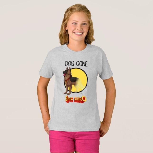 Epic Zero Hund-Borta barn T-Shirt (Hel framsida)