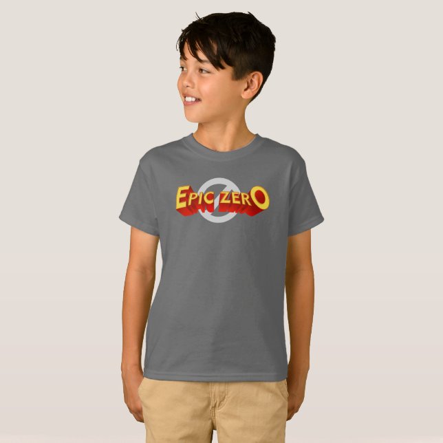 Epic Zero Logotyp Boys T-Shirt (Hel framsida)