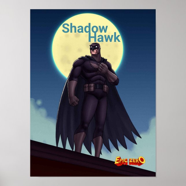 Epic Zero Shadow Hawk Poster (Framsidan)