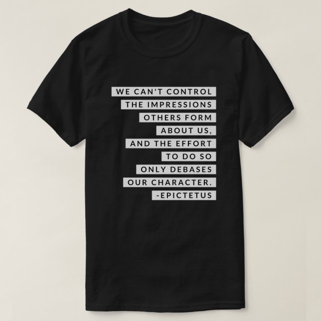 Epictetus 3 t shirt (Design framsida)