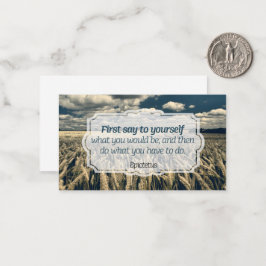 Epictetus "Do it" inspirationsoffert Anteckningskort