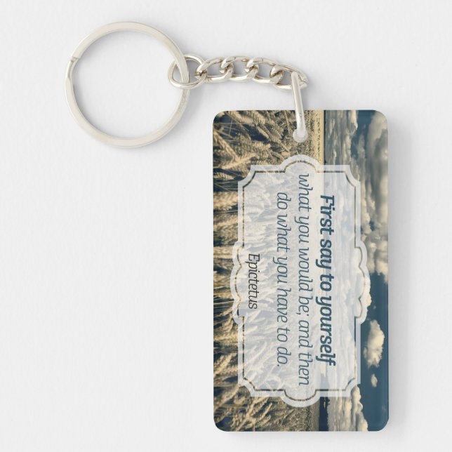 Epictetus "Do it" inspirationsoffert Nyckelring (Framsidan)