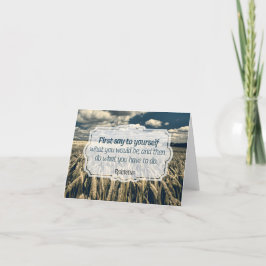 Epictetus "Do it" inspirationsoffert Tack Kort