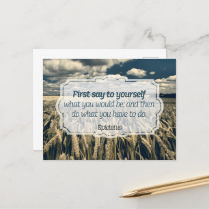 Epictetus "Do it" inspirationsoffert Vykort