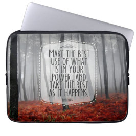 Epictetus inspirationcitationsoffert "Adapt" Laptop Fodral