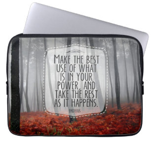 Epictetus inspirationcitationsoffert "Adapt" Laptop Fodral