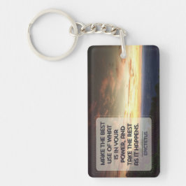 Epictetus inspirationsoffert "Bästa använda" Nyckelring