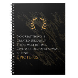 Epictetus recept for Greatness Anteckningsbok
