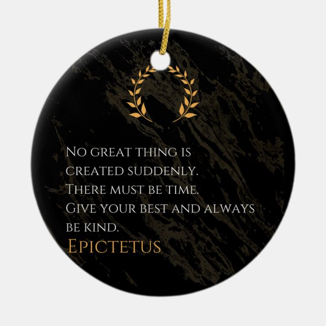Epictetus recept for Greatness Julgransprydnad Keramik (Framsidan)
