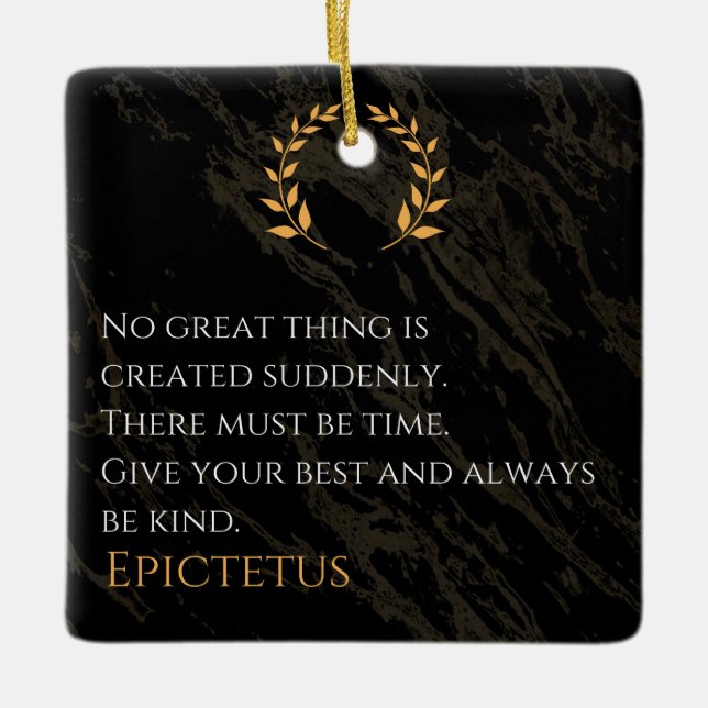 Epictetus recept for Greatness Julgransprydnad Keramik (Framsida)